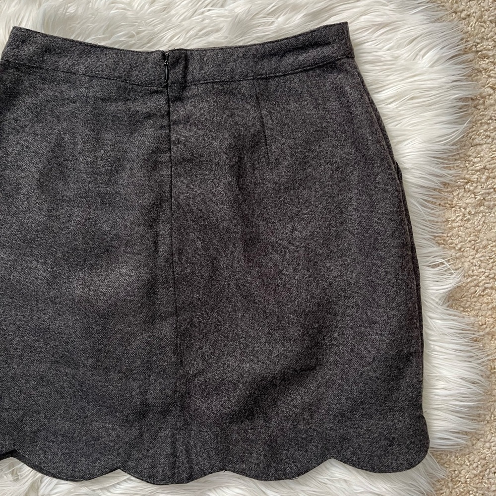 {HYFVE} Scallop Hem Mini Skirt with Pockets in Grey - Women's Medium - NWT - Picture 8 of 12